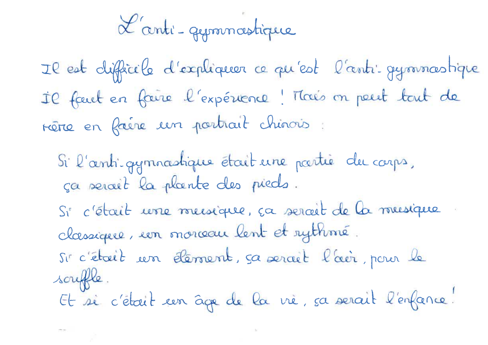 Texte Antigym Florence